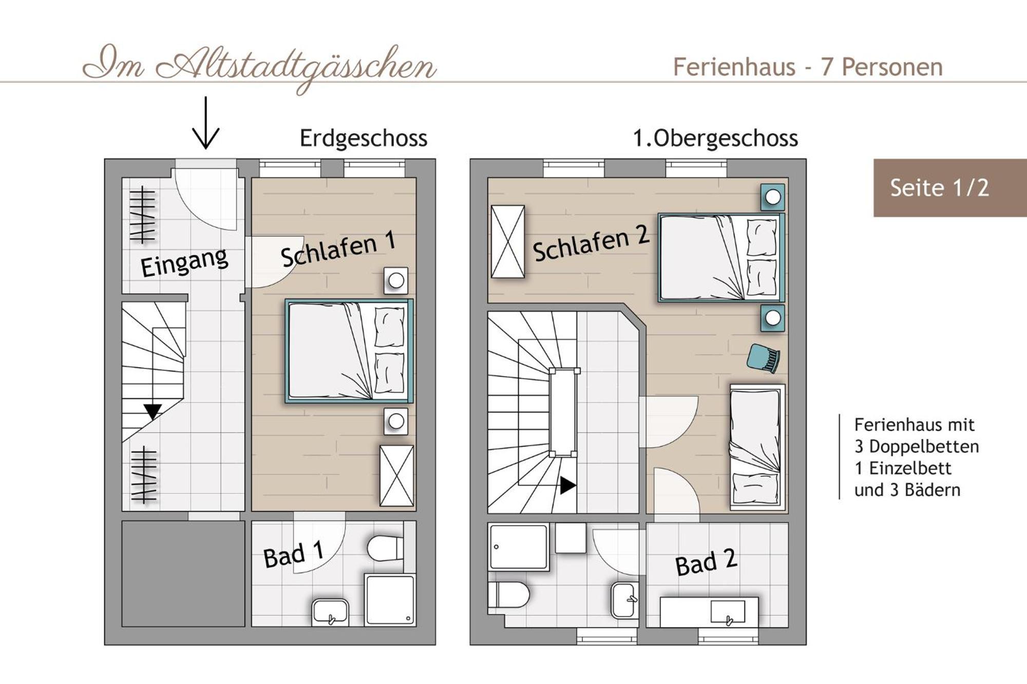 Ferienhaus Im Altstadtgaesschen Mit 3 Badezimmern Quedlinburg Exterior foto